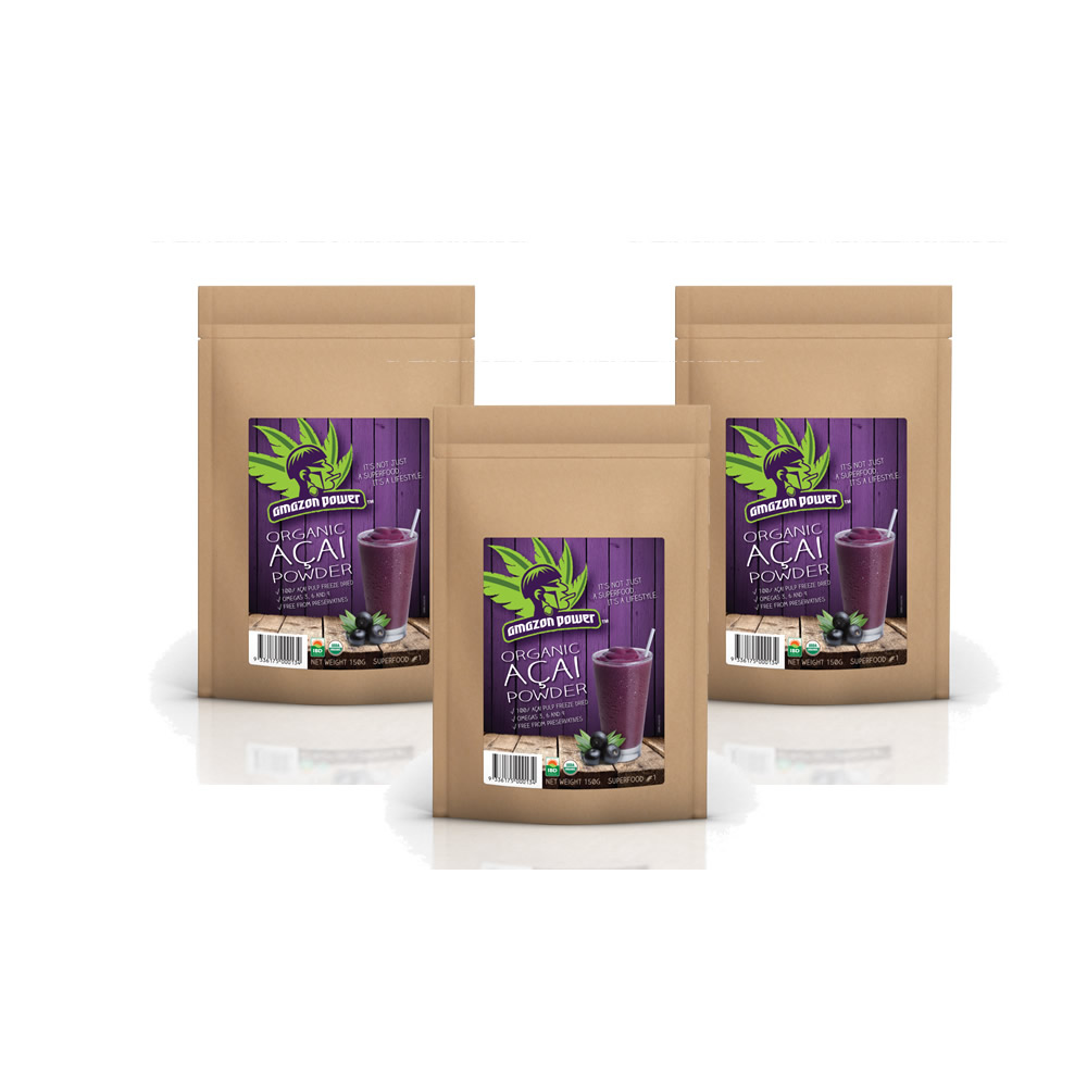 Acai Powder 150gr 3 Pack Amazon Power