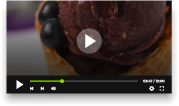 Acai on a Cone with Chocolate Drizzle